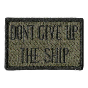 BuckUp Tactical Morale Patch Hook Dont Give Up The Ship 3x2" - BuckUp Tactical