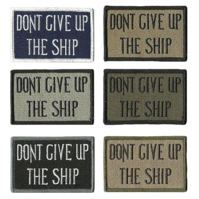 BuckUp Tactical Morale Patch Hook Dont Give Up The Ship 3x2