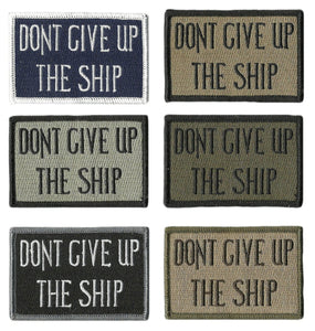 BuckUp Tactical Morale Patch Hook Dont Give Up The Ship 3x2" - BuckUp Tactical