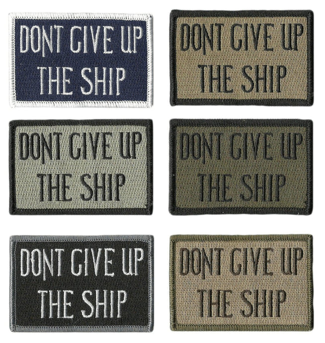 BuckUp Tactical Morale Patch Hook Dont Give Up The Ship 3x2
