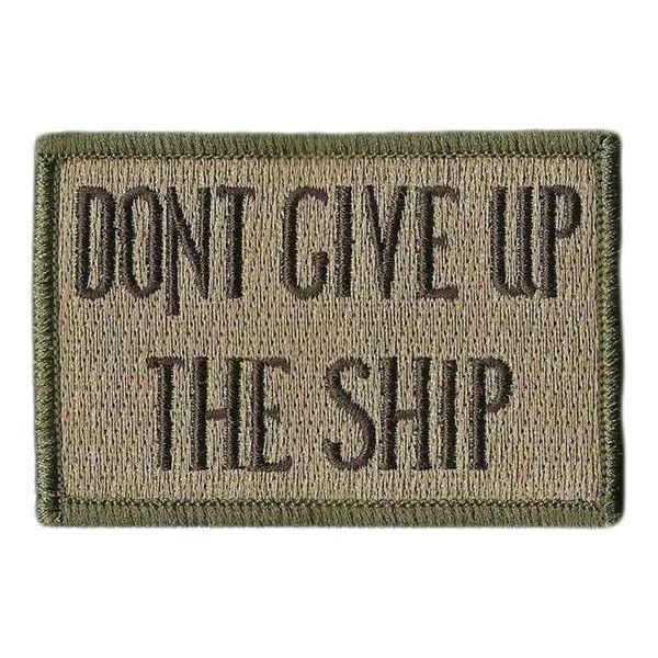 BuckUp Tactical Morale Patch Hook Dont Give Up The Ship 3x2