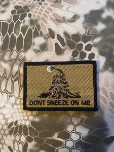 BuckUp Tactical Morale Patch Hook Dont Sneeze On Me Cornavirus Covid Face Mask n95 Patches 3x2" - BuckUp Tactical