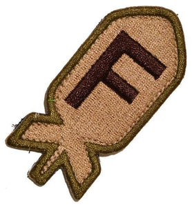 VELCRO® BRAND Fastener Morale HOOK PATCH Patch F Bomb Black 2.75