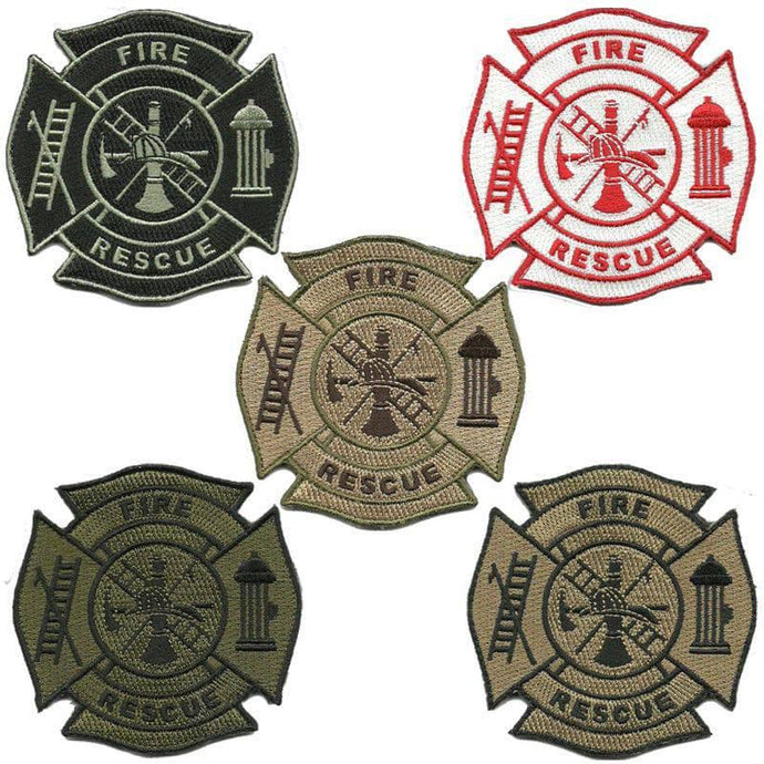 BuckUp Tactical Morale Patch Hook FD Fire Department Logo Seal Patches 3.25