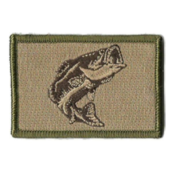 BuckUp Tactical Morale Patch Hook Fishing Bass Wildlife Patches 3x2