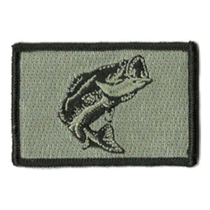 BuckUp Tactical Morale Patch Hook Fishing Bass Wildlife Patches 3x2" - BuckUp Tactical