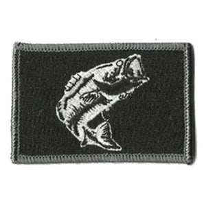 BuckUp Tactical Morale Patch Hook Fishing Bass Wildlife Patches 3x2" - BuckUp Tactical