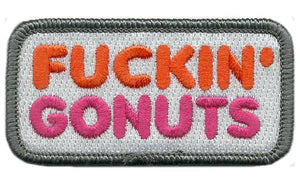 BuckUp Tactical Morale Patch Hook Fuckin Gonuts Patches 1.5x3" - BuckUp Tactical