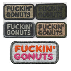 Fuckin Gonuts Patches 1 5x3" | Velcro Morale Patches |