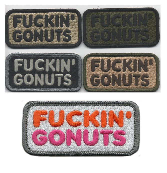 BuckUp Tactical Morale Patch Hook Fuckin Gonuts Patches 1.5x3