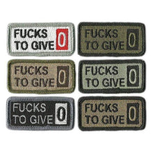 BuckUp Tactical Morale Patch Hook Fucks fuck TO GIVE F Word funny Patches 2x1" - BuckUp Tactical