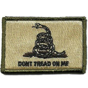 BuckUp Tactical Morale Patch Hook Gadsden DTOM Don't Tread On Me Patches 3x2" - BuckUp Tactical