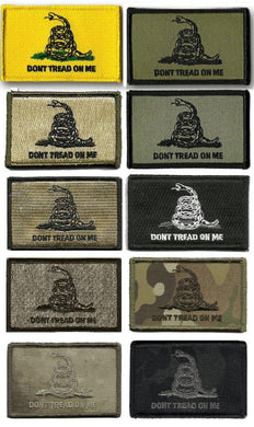 BuckUp Tactical Morale Patch Hook Gadsden DTOM Don't Tread On Me Patches 3x2