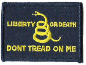 BuckUp Tactical Morale Patch Hook Gadsden Liberty Or Death DTOM Patches 3x2" - BuckUp Tactical