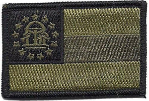 BuckUp Tactical Morale Patch Hook Georgia Atlanta State Patches 3x2" - BuckUp Tactical