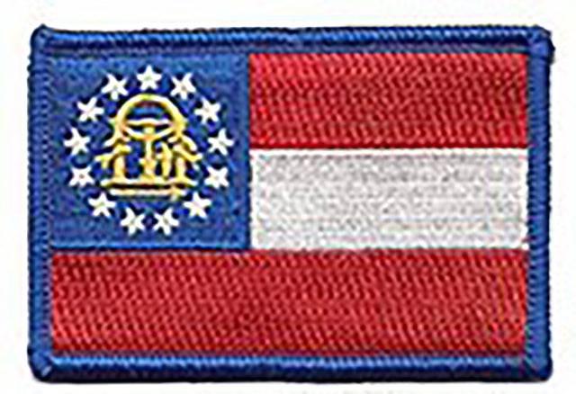 BuckUp Tactical Morale Patch Hook Georgia Atlanta State Patches 3x2