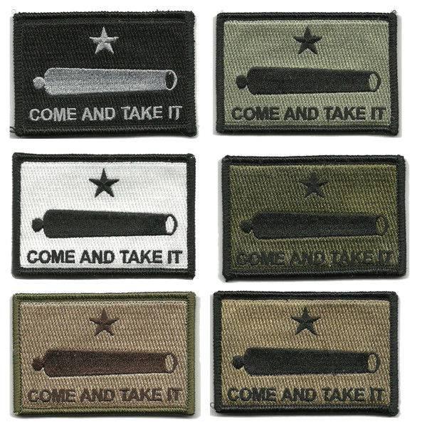 BuckUp Tactical Morale Patch Hook Gonzales Come & Take it Cannon Patches 3x2