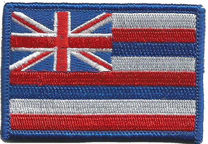 BuckUp Tactical Morale Patch Hook Hawaii Honolulu State Patches 3x2