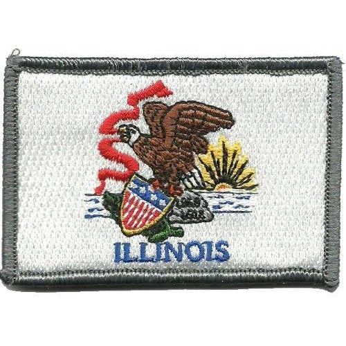 BuckUp Tactical Morale Patch Hook Illinois Springfield State Patches 3x2