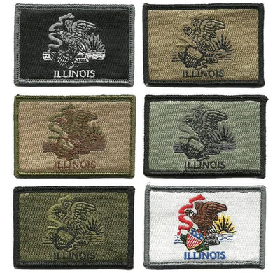 BuckUp Tactical Morale Patch Hook Illinois Springfield State Patches 3x2