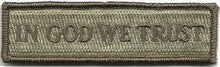 BuckUp Tactical Morale Patch Hook In God We Trust Morale Patches 3.75x1" - BuckUp Tactical