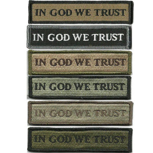 BuckUp Tactical Morale Patch Hook In God We Trust Morale Patches 3.75x1" - BuckUp Tactical