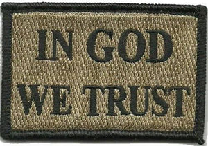 BuckUp Tactical Morale Patch Hook In God We Trust Patches 3x2" - BuckUp Tactical