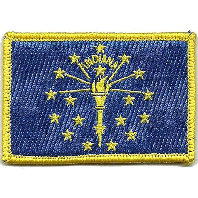 BuckUp Tactical Morale Patch Hook Indiana Indianapolis State Patches 3x2