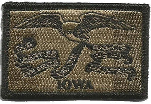 BuckUp Tactical Morale Patch Hook Iowa Des Moines State Patches 3x2" - BuckUp Tactical