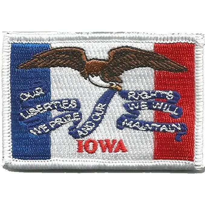 BuckUp Tactical Morale Patch Hook Iowa Des Moines State Patches 3x2