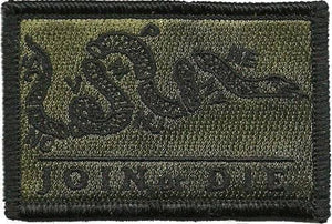 BuckUp Tactical Morale Patch Hook Join or Die Gadsden Snake DTOM Patches 3x2" - BuckUp Tactical