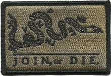 BuckUp Tactical Morale Patch Hook Join or Die Gadsden Snake DTOM Patches 3x2" - BuckUp Tactical