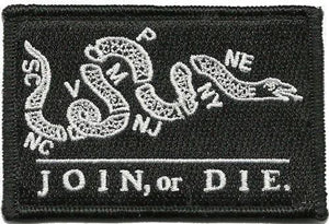 BuckUp Tactical Morale Patch Hook Join or Die Gadsden Snake DTOM Patches 3x2" - BuckUp Tactical