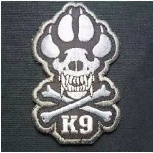 BuckUp Tactical Morale Patch Hook K9 Crossbones Patches 2.75