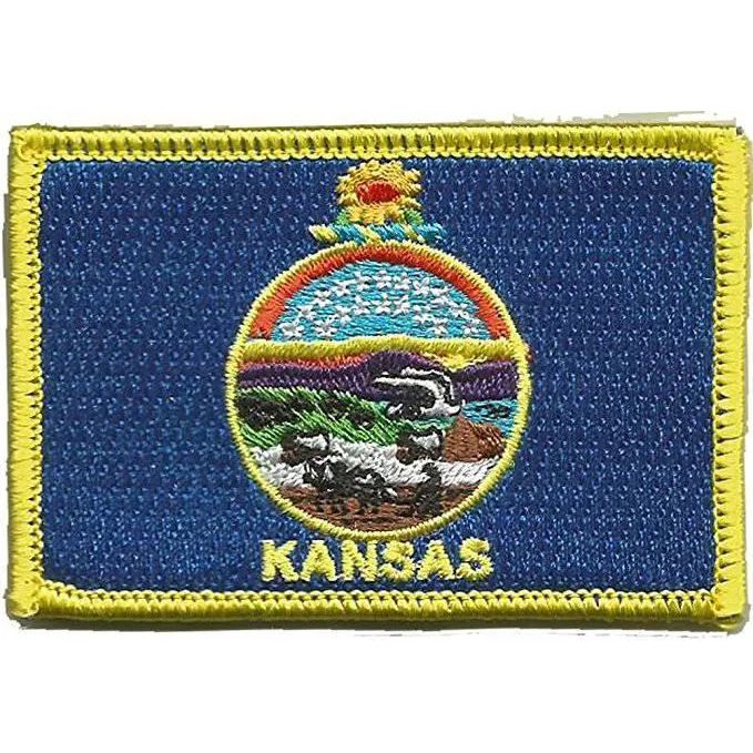 BuckUp Tactical Morale Patch Hook Kansas Topeka State Patches 3x2