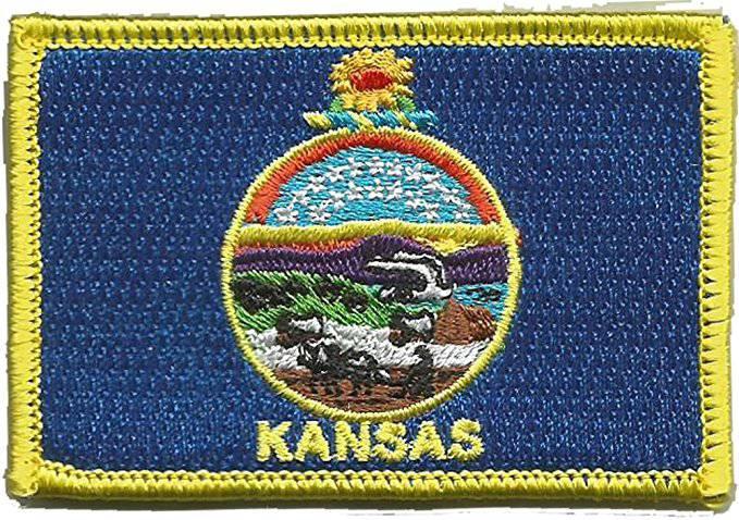 BuckUp Tactical Morale Patch Hook Kansas Topeka State Patches 3x2