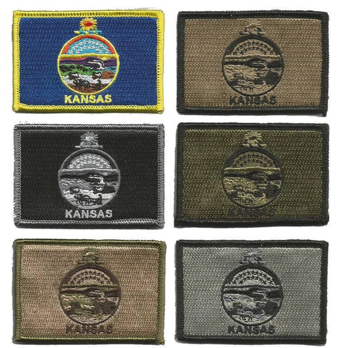 BuckUp Tactical Morale Patch Hook Kansas Topeka State Patches 3x2