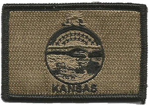 BuckUp Tactical Morale Patch Hook Kansas Topeka State Patches 3x2" - BuckUp Tactical