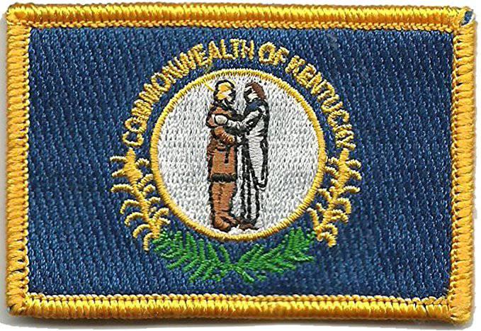 BuckUp Tactical Morale Patch Hook Kentucky Frankfort State Patches 3x2