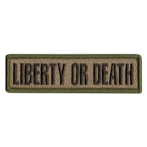 BuckUp Tactical Morale Patch Hook Liberty Or Death Morale Patches 3.75x1" - BuckUp Tactical