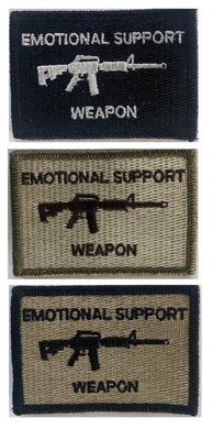 BuckUp Tactical Morale Patch Hook M4 M-4 Emotional Support Weapon Patches 3x2