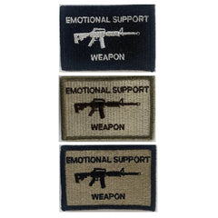 M4 M-4 Emotional Support Weapon Patches 3x2" | Velcro Morale Patches |