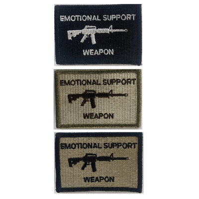 BuckUp Tactical Morale Patch Hook M4 M-4 Emotional Support Weapon Patches 3x2".