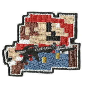 Tactical Mario Bros PVC Morale Patch Set – Hook & Loop Backing, 3D Effect, Unbranded