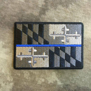 BuckUp Tactical Morale Patch Hook Maryland Annapolis State Patches 3x2" - BuckUp Tactical