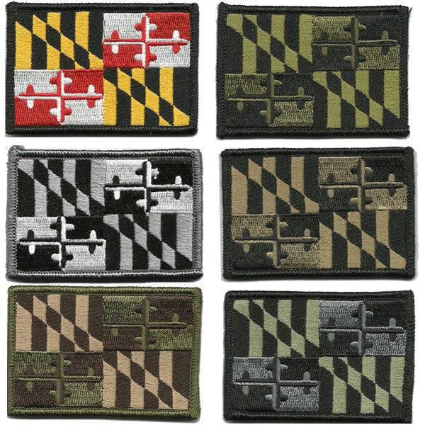 BuckUp Tactical Morale Patch Hook Maryland Annapolis State Patches 3x2