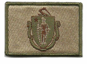 BuckUp Tactical Morale Patch Hook Massachusetts Boston State Patches 3x2" - BuckUp Tactical
