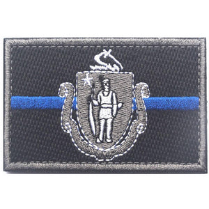 BuckUp Tactical Morale Patch Hook Massachusetts Boston State Patches 3x2" - BuckUp Tactical