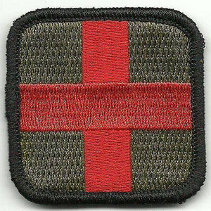 BuckUp Tactical Morale Patch Hook Medic Cross EMT Patches 2" - BuckUp Tactical