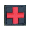 Black with Red Cross (Solid)